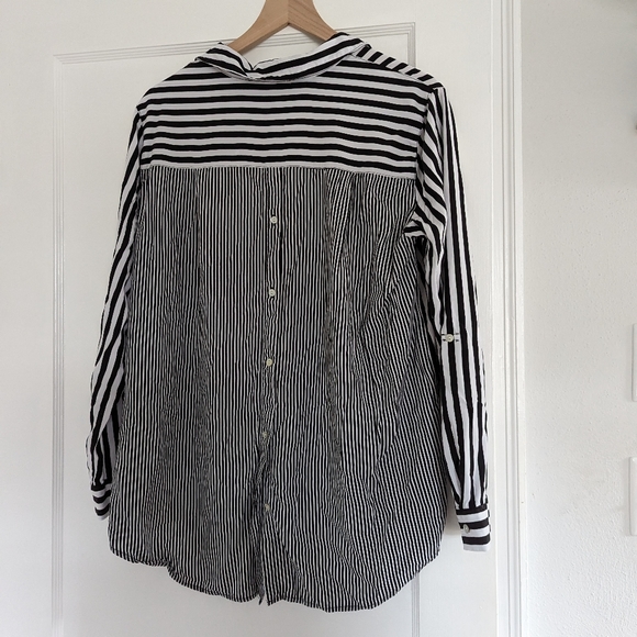Jane + Delancey striped button down, size XL - Picture 2 of 2